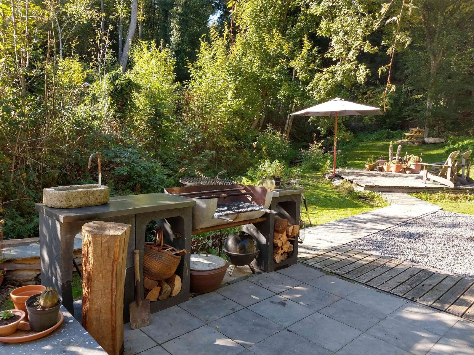 Vakantiehuis la Source de Bru - groepshuis met pizzaoven