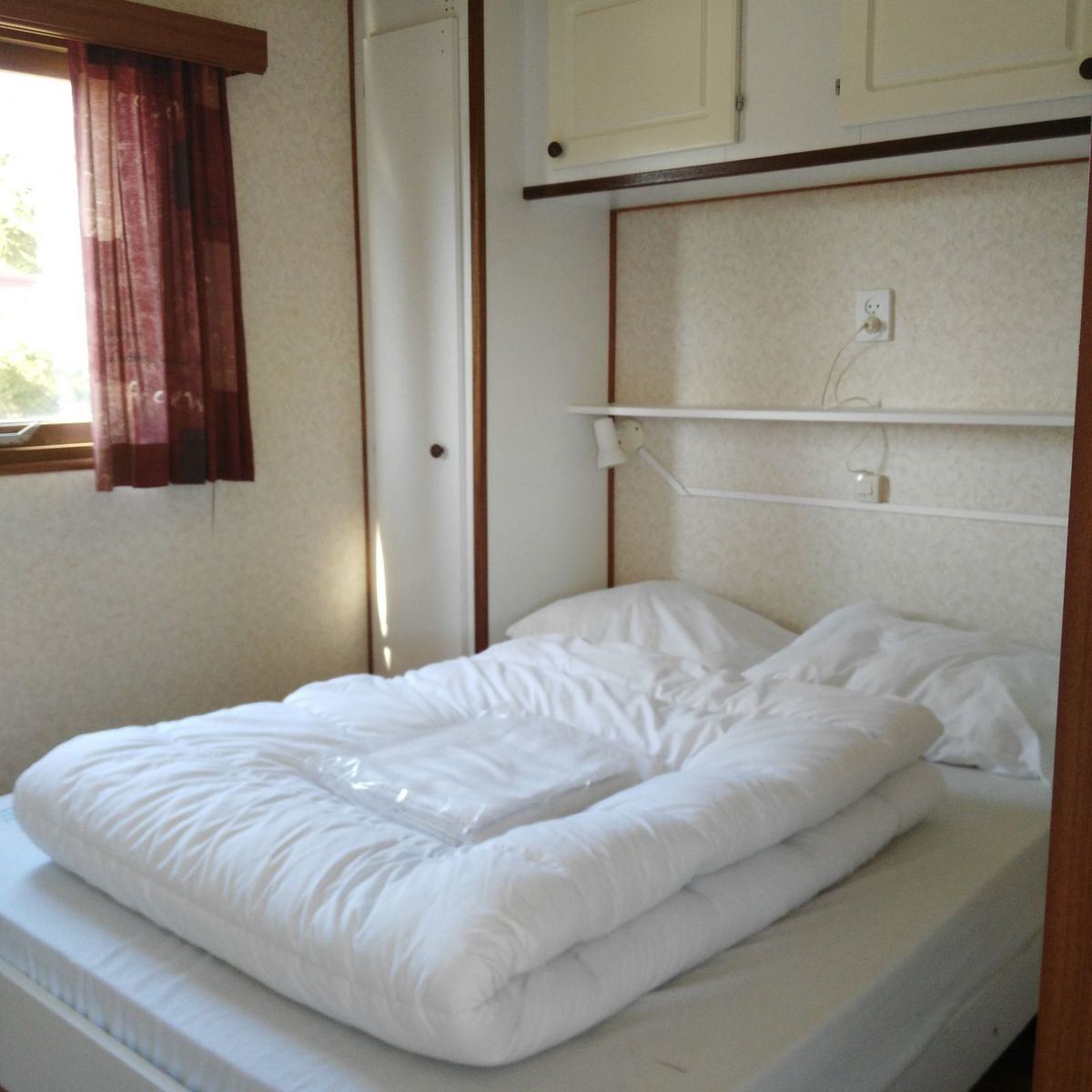 Houten chaletstacaravan 4 personen