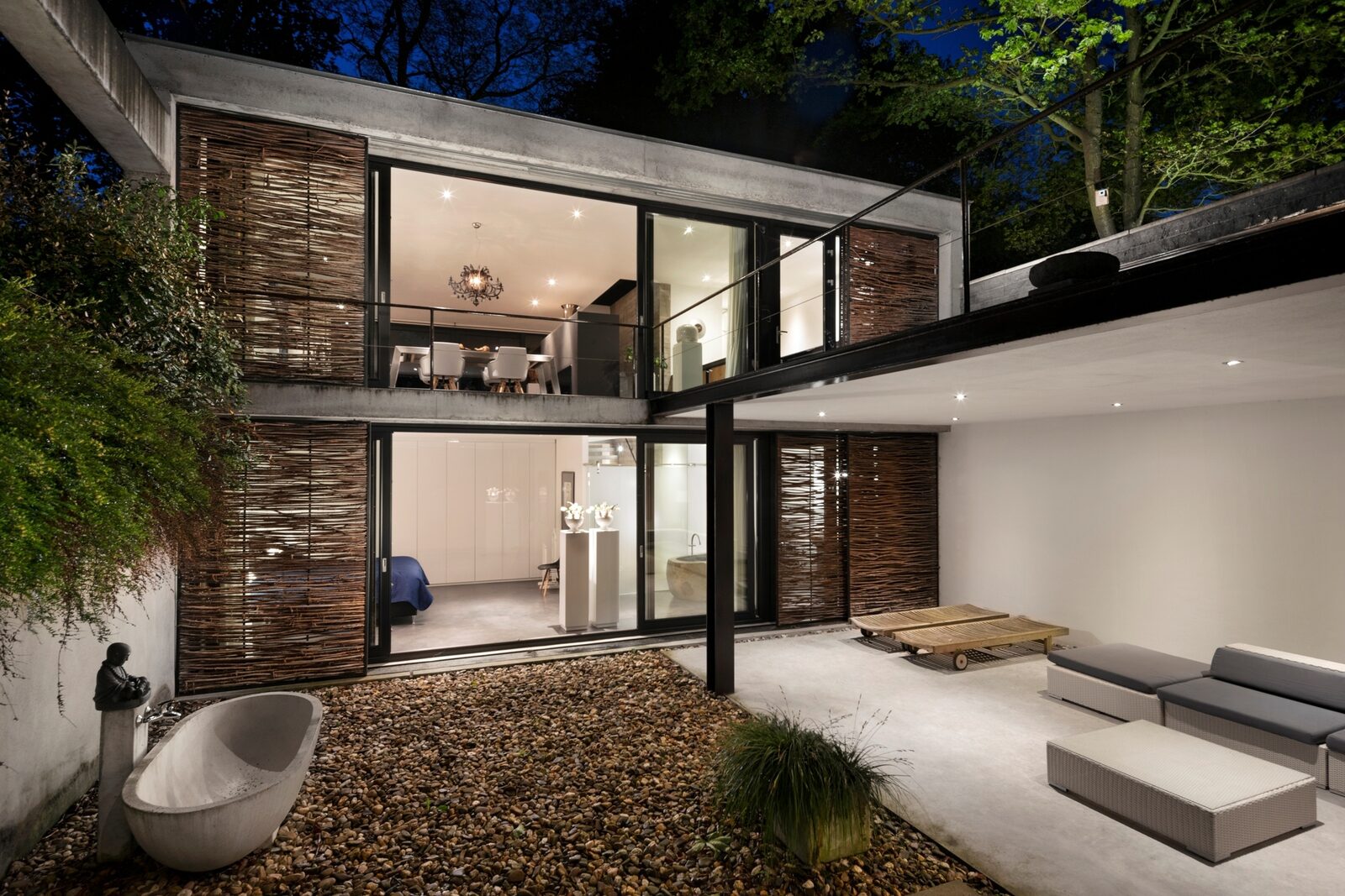 Betonnen Boshuis - luxe vakantiehuis in Brabant