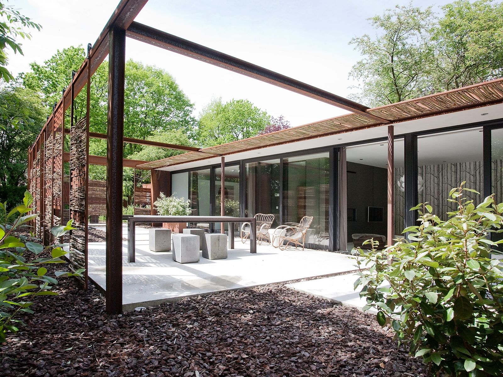 Afbeelding van Stalen Boshuis - luxe vakantiehuis met sauna in Brabant
