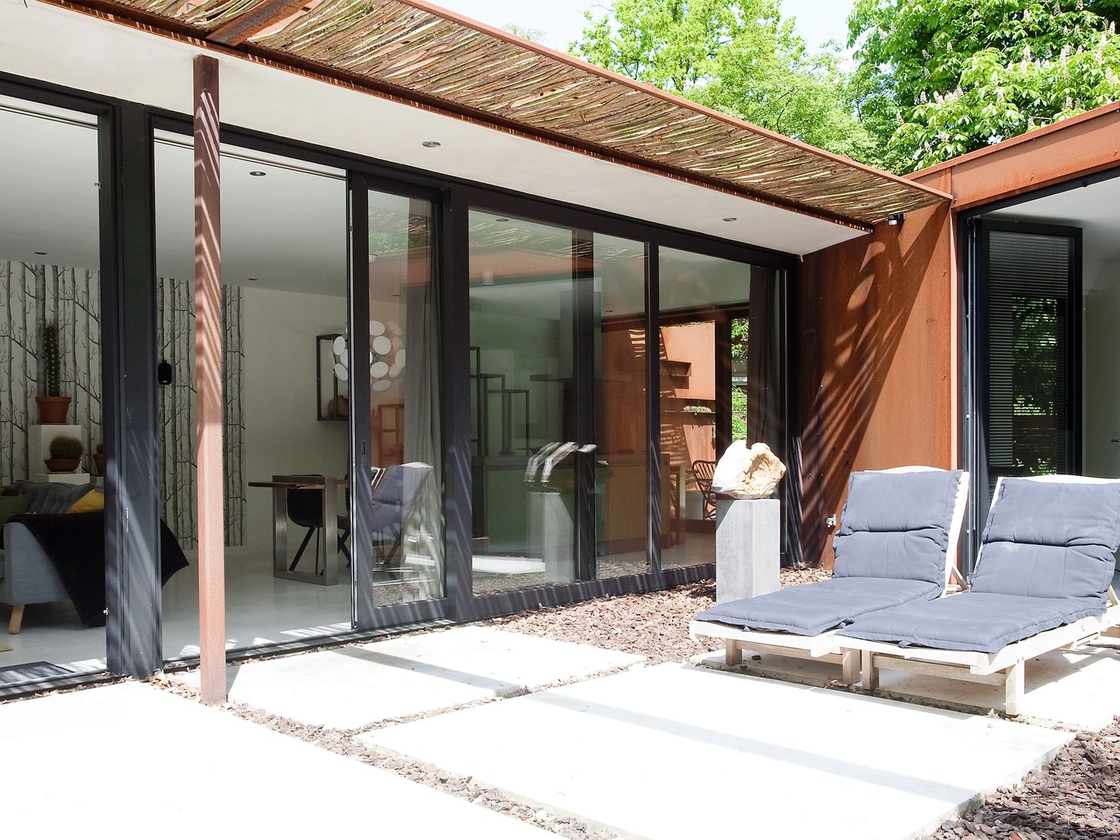 Afbeelding van Stalen Boshuis - luxe vakantiehuis met sauna in Brabant
