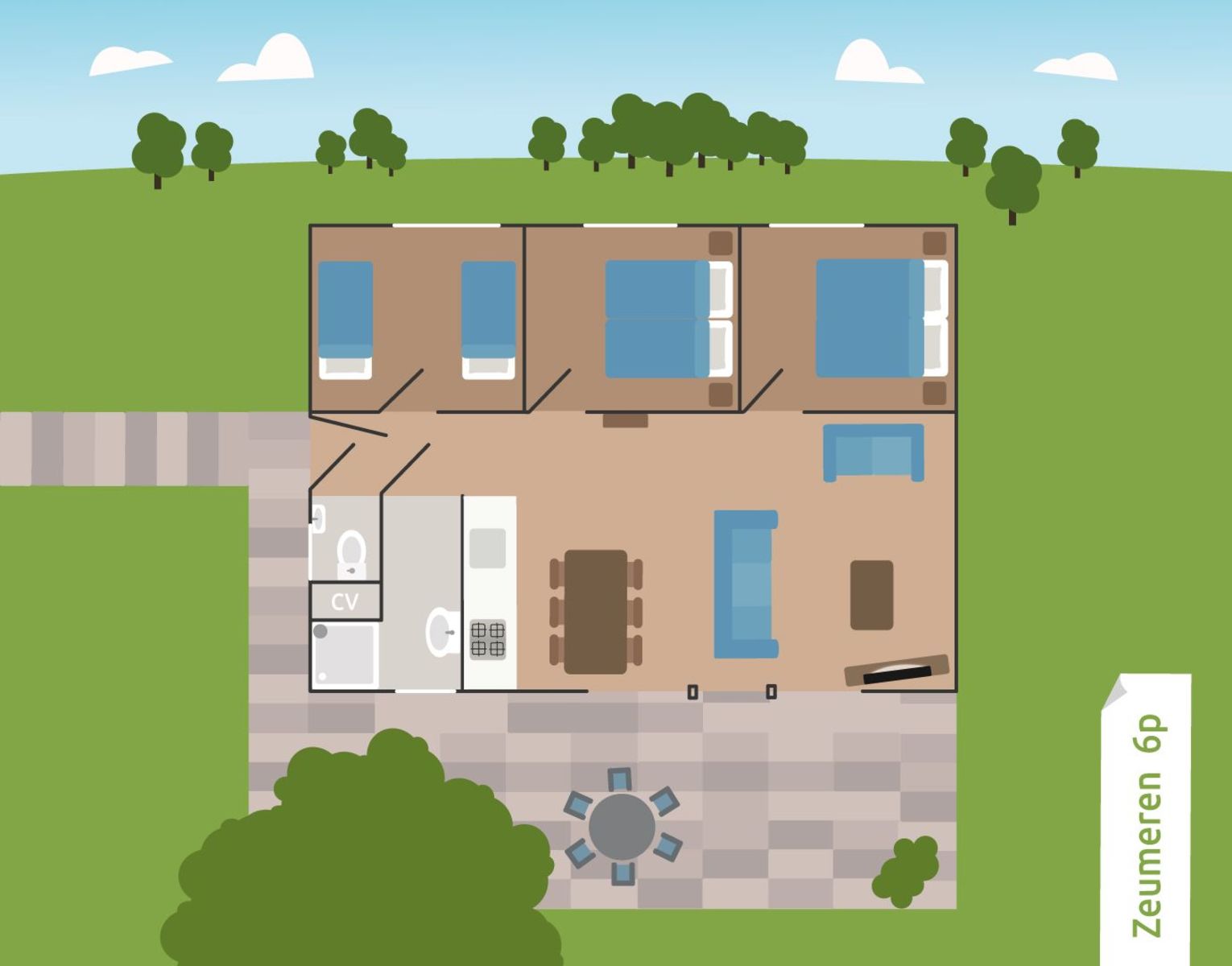 6-persoons bungalow Zeumeren