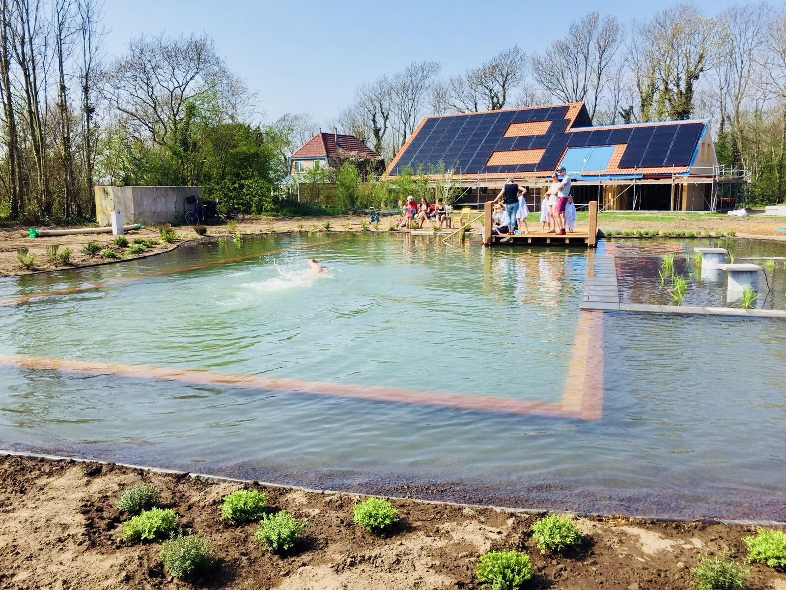 Texels Landleven XL - groepsvakantiehuis met sauna en ecozwemvijver