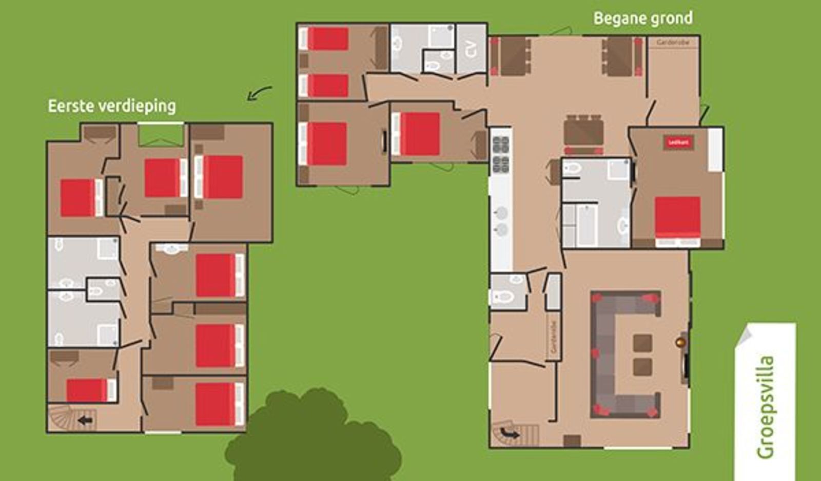 24-persoons Groeps Villa