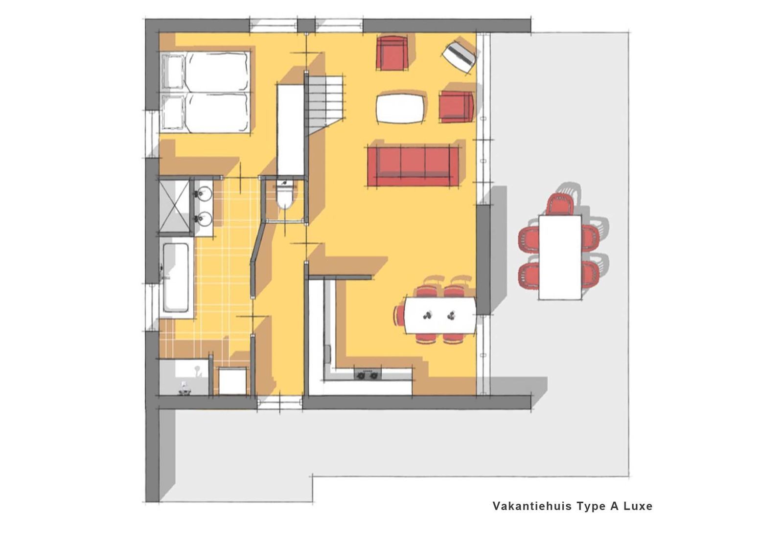 5-Persoons Luxe Vakantiehuis (A Luxe)