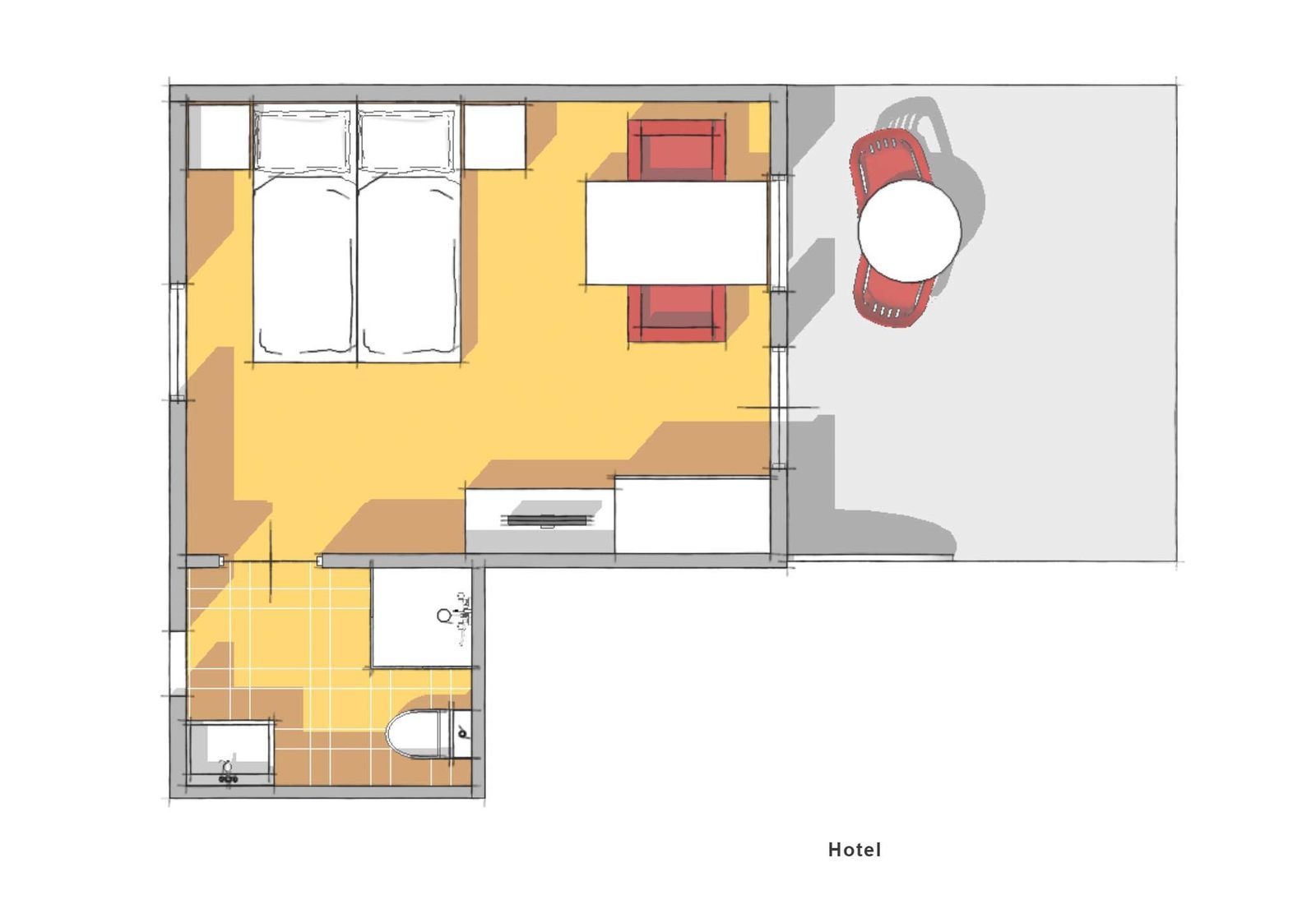 2-Persoons Hotelkamer