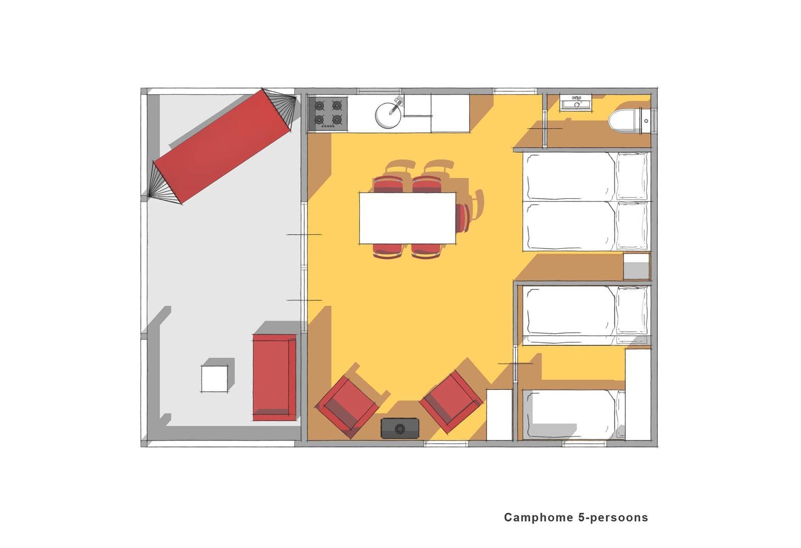 5-persoons Camphome